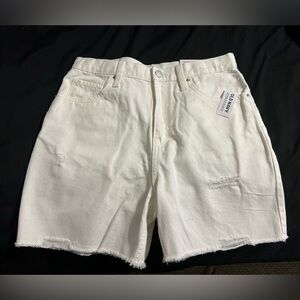 High waisted jeans shorts